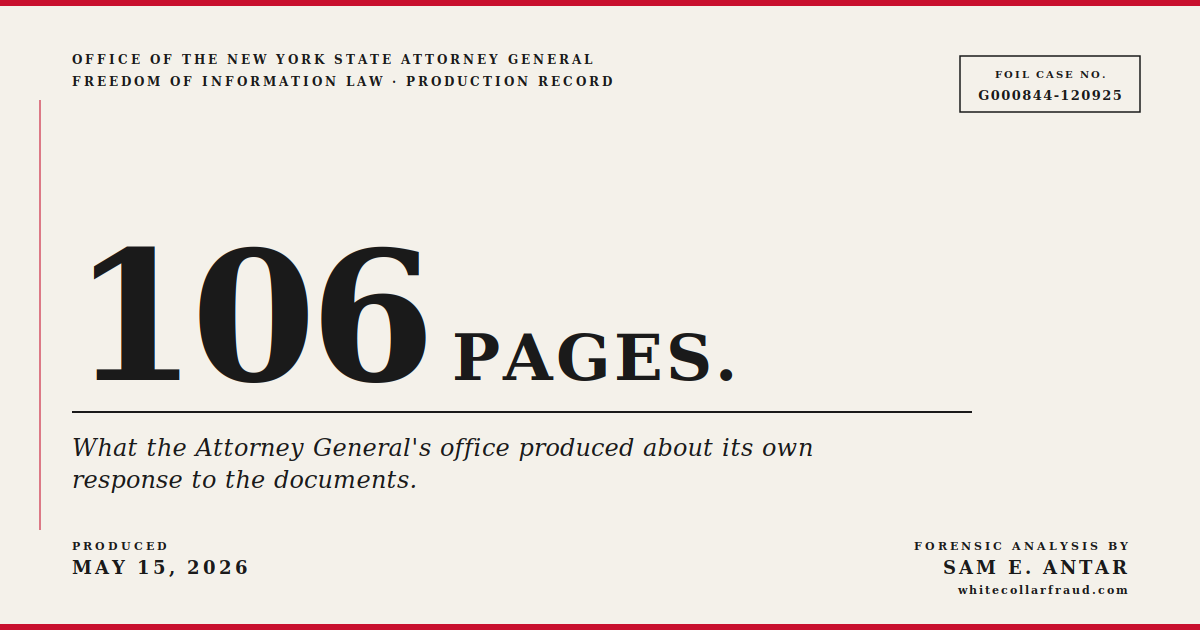2026-05-15 NY State Attorney General's Office FOIL Production